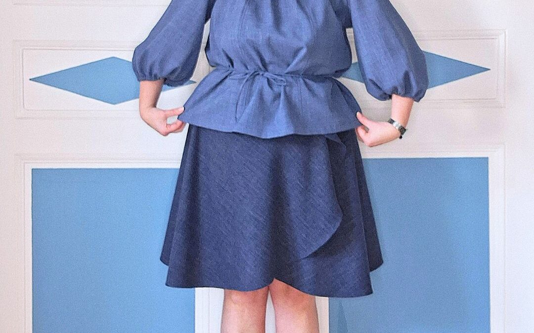 HAUT ROSALIA- bleu denim