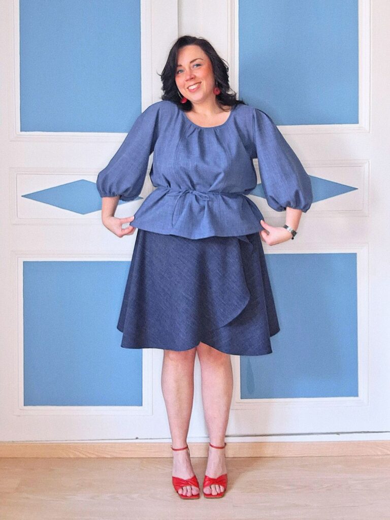 HAUT ROSALIA- bleu denim