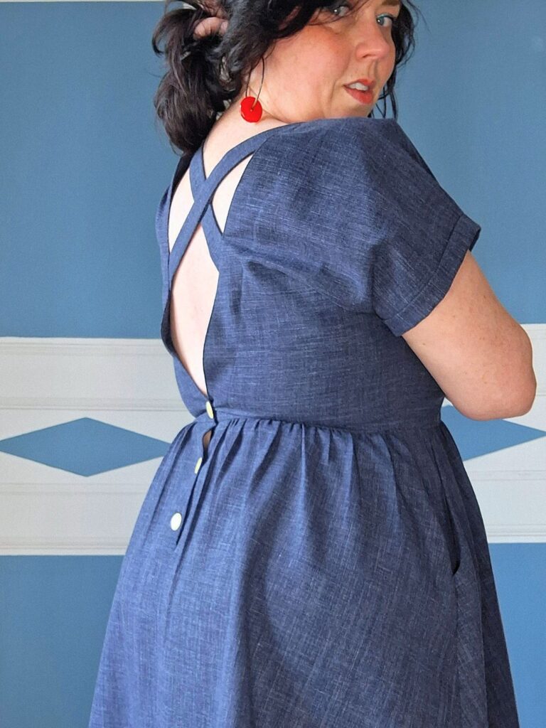 ROBE MARIA- bleu brut