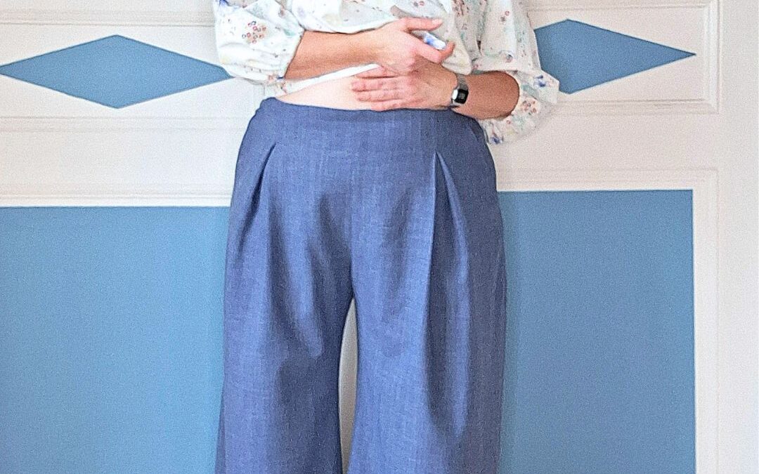 PANTALON PATY- bleu denim