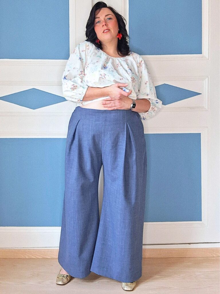 PANTALON PATY- bleu denim